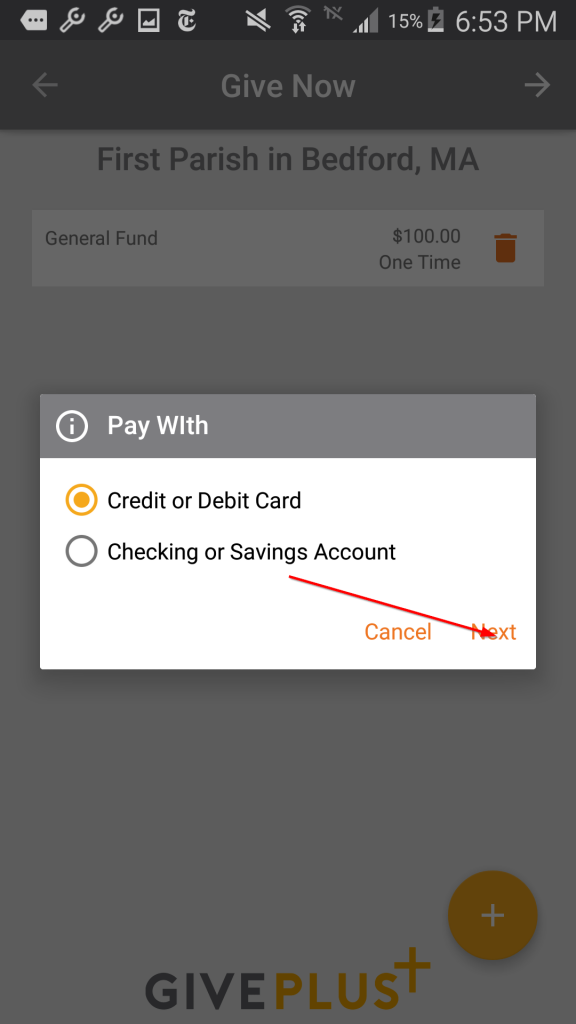 Payment Options Credit Card