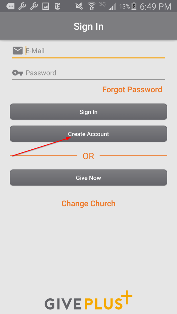 Sign In Create Account