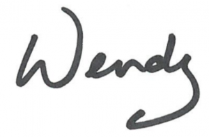 Signature of Wendy Bell, Interim Minister