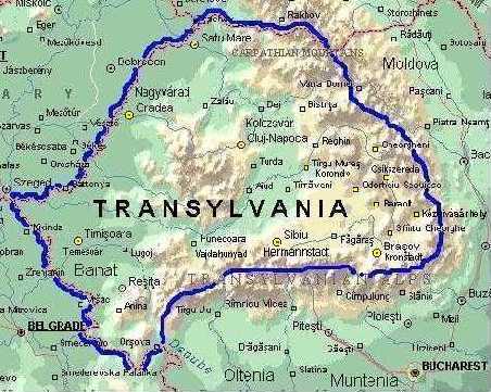 Transylvania map